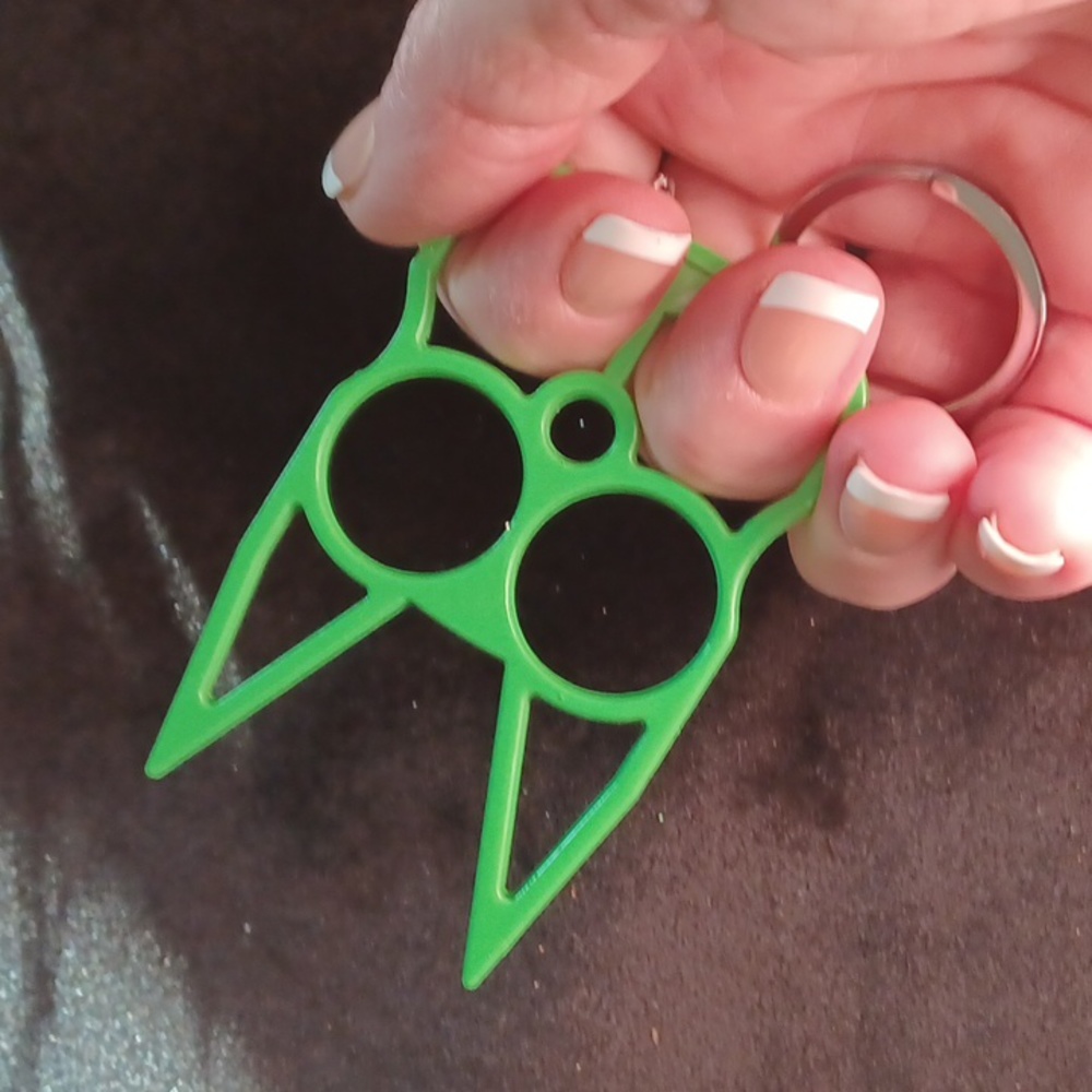 Safety kittypup keychain GREEN - Picture 3 of 4